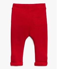 pantalon de jogging bebe garcon en molleton - lulu castagnette rouge  joggings bebe