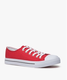 tennis homme dessus textile recycle - les supaires rouge vif baskets et tennis9371601_2