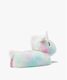 Chausson store licorne multicolore