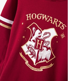 robe fille forme sweat a capuche – harry potter rouge robes et jupes promos