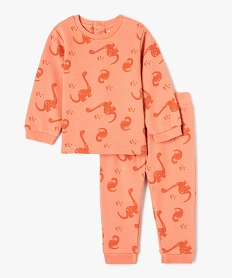 GEMO Pyjama bébé garçon imprimé deux pièces Orange