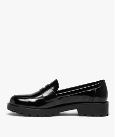 mocassins femme vernis a semelle crantee noir standard mocassinsD983901_3