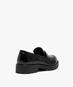 mocassins femme vernis a semelle crantee noir standard mocassinsD983901_4