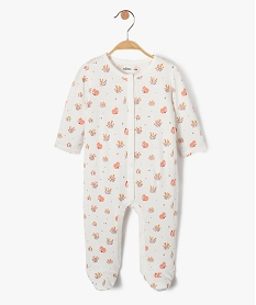 GEMO Pyjama dors-bien ouverture devant en jersey de coton bébé Beige