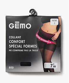 GEMO Collant confort opaque spécial formes femme noir standard