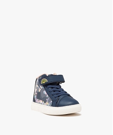 baskets mid-cut a motifs etoiles animes bebe fille bleu baskets et tennisE435201_2