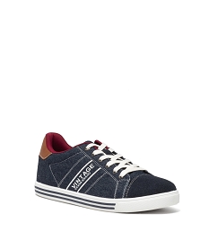 tennis en toile jean homme bleu chine baskets et tennisE477901_2