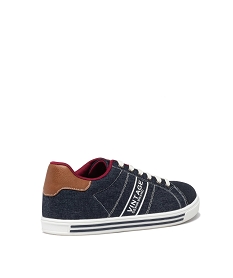 tennis en toile jean homme bleu chine baskets et tennisE477901_4