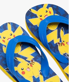 tongs garcon a semelle pikachu et brides unies - pokemon bleu standard tongs et plageE515301_3