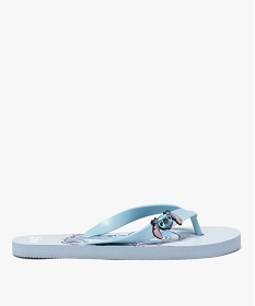 tongs femme a brides souples avec detail fantaisie - lilo stitch bleu tongsE536201_2