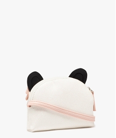 sac bandouliere tete de panda a paillettes fille blanc standardE536901_2