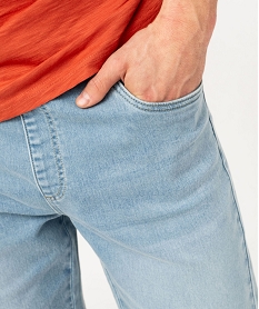 bermuda en jean stretch ample a taille elastique homme bleu shorts en jeanE557201_2