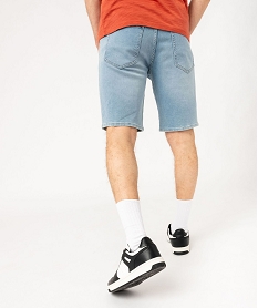 bermuda en jean stretch ample a taille elastique homme bleu shorts en jeanE557201_3
