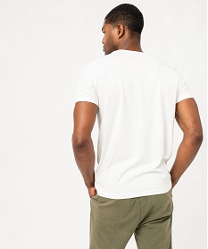 tee-shirt manches courtes imprime homme blanc tee-shirtsE581801_3