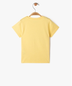 tee-shirt manches courtes en coton imprime bebe garcon jaune tee-shirts manches courtesE669901_3