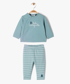 GEMO Pyjama 2 pièces bébé garçon intérieur velours - LuluCastagnette Bleu