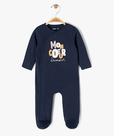 GEMO Pyjama ouverture devant en jersey bébé Bleu