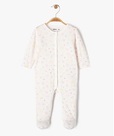 GEMO Pyjama en coton imprimé ouverture devant bébé fille Beige