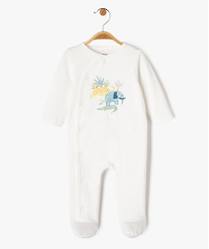 GEMO Pyjama dors-bien fermeture devant avec motifs exotiques bébé Beige