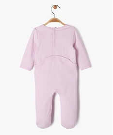 pyjama dors-bien en coton avec motif paillete bebe fille violet pyjamas et dors bienE711001_4