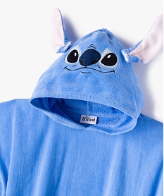 cape de bain poncho a capuche avec oreilles amovibles enfant - disney stitch bleuE722901_2