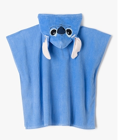 cape de bain poncho a capuche avec oreilles amovibles enfant - disney stitch bleu maillots de bainE722901_3