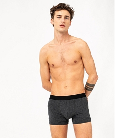 boxers en coton stretch homme (lot de 2) noir boxers et caleconsE738001_3