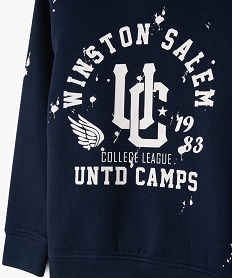 sweat a capuche imprime garcon - camps united bleuE773401_2