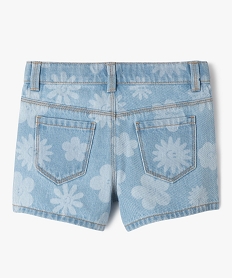 short en jean a motifs fleuris delaves fille gris shortsE810301_4