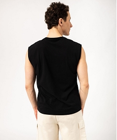 debardeur avec motif streetwear sur la poitrine homme noir tee-shirtsE881501_3
