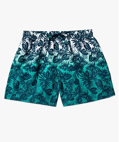 short de surf a motif feuillage homme bleu maillots de bainE882501_4