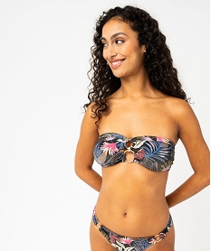 haut de maillot de bain bandeau a bretelles multipositions femme multicolore haut de maillots de bainE888301_1