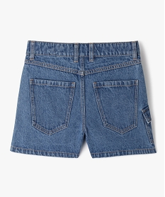 short en jean multi-poches fille gris shortsE890601_3