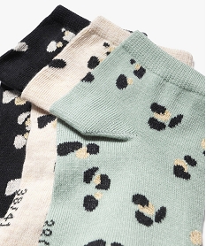 chaussettes ultra courtes a motif pailletes femme (lot de 3) vert chaussettesE893301_2