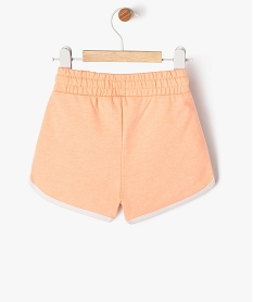 short en maille et taille elastique bebe fille orange shortsE946901_3