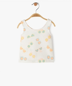 GEMO Débardeur à motifs bébé fille Beige