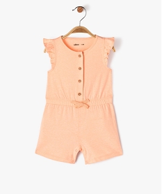 combishort sans manches en jersey de coton imprime bebe fille rose pantacourts et shortsE948301_1