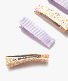 barrettes pour les cheveux pailletees fille (lot de 4) violetE994701_2