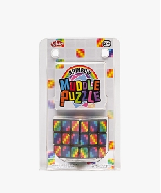 GEMO Cube casse-tête arc-en-ciel Multicolore