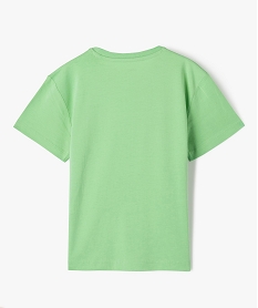 tee-shirt a manches courtes oversize avec motif skate garcon vert tee-shirtsF023601_3