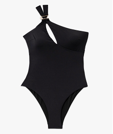 maillot de bain 1 piece a bretelles asymetriques et mousses amovibles femme noir maillots de bain 1 pieceF027501_4