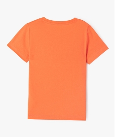 tee-shirt manches courtes bicolore garcon orangeF030101_3