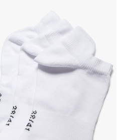 chaussettes ultra coutes de sport femme (lot de 3) blanc standard chaussettesF033401_3