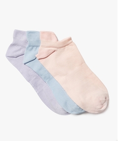 chaussettes ultra coutes de sport femme (lot de 3) rose standard chaussettesF033501_1