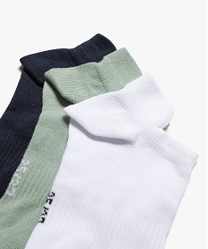 chaussettes ultra coutes de sport femme (lot de 3) vert standard chaussettesF033601_3