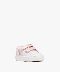 baskets bebe fille bambi dessus vernis et irise - disney blanc standard baskets et tennisF047301_2