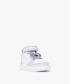 baskets mid-cut imprimees cœurs bebe fille - stitch violet standard baskets et tennisF048201_2