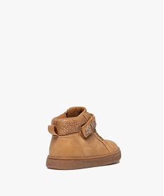 baskets bebe fille montantes avec details etoiles brillants marron standard baskets et tennisF048401_4