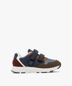 GEMO Baskets style jogger à scratchs garçon Bleu