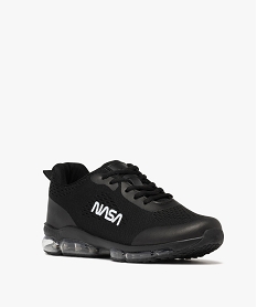 baskets homme en mesh et a lacets avec semelle a bulles dair - nasa noir vif baskets et tennisF063001_2